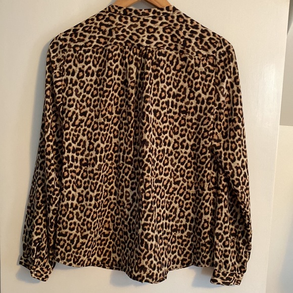 KARL LAGERFELD PARIS Leopard Print Blouse - Picture 2 of 8